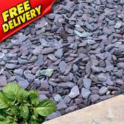 Plum Slate Chippings (40mm) image
