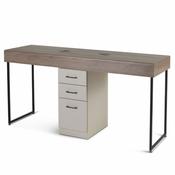 REM Florence Nail Table 2 Positions - rustic-oak image