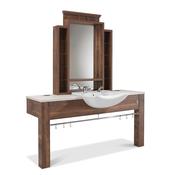 REM Montana Barbers Unit with Frontwash Basin - dust-grey image
