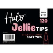 Halo Jellie Nail Tips Long Stiletto Mixed Size 120 Pack image