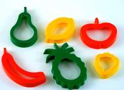 Pastry/Dough Cutters Fruit Pack of 6