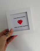 Lego Love Frame - Everything is Better When we stick together