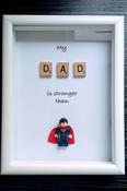 My Dad is stronger than Superman - Lego Frame image