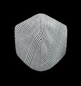 Kids Cotton Face Mask - Grey Check