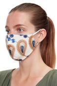 Reusable Face Mask Gold &amp; Blue