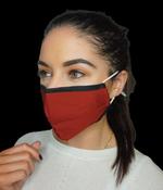 Reusable Fabric Face Mask - Wine