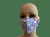 Kids Reusable Face Mask With 2 Filters - Violet Print