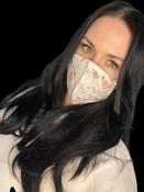 Christmas Reusable Face Mask - Cream Pine Trees