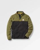 Passenger Set Off Recycled Polar 1/4 Zip Fleece