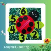 Busy Book Page - Ladybird Counting