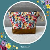 Handmade Make Up Bag - Autumnal