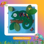 Busy Book Page - Chameleon Textures (flip sequins &amp; find hidden animals)