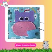 Busy Book Page - Brush the Hippo's Teeth