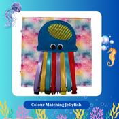 Busy Book Page - Colour Matching &amp; Buckle Fastening Jellyfish