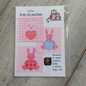 Iron on Pink Bunny Patch
