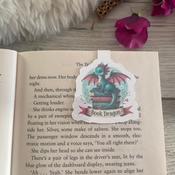 Handmade Magnetic Bookmark - Book Dragon