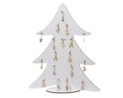 Bird Foam Fully Glitter Leaf Tail On Clip Champagne