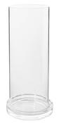 Glass plate with cylinder on top d12;h31cm