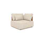 Rafa Corner Element - Teak, Mario Siesta Ecru/Taupe + Cushions image