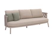 Mendoza 3-Seat Alu Sand Rope Beige + Cush