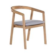 Cabrini Dining Chair Teak+ Cushion Ecru