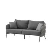 Vigo 2,5 seat alu charcoal sock 8cm cushion QDF image