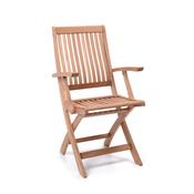 York Folding Armchair W/Brass Fitting