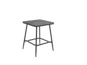 Basel dining table 90 x 90 alu charc hpl top