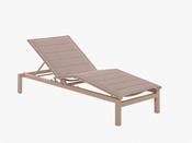 Tremezzo Sunlounger Alu Linnen Textylene Beige