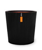 Vase Conical Groove NL Black