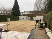 Topdressing lawn sand image