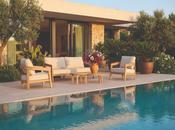 Lecce Sofa Set Teak Cushions Ecru image