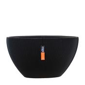 Planter Oval Groove 59x14x34 Black image