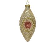 Olive Glass with Shiny Glitter - Pearl