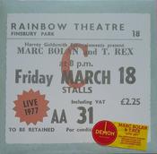 Marc Bolan &amp; T. Rex - Live 1977 - 40th Anniversary Edition (2xLP, Album, RE, Gre) image