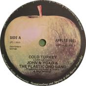 John Lennon &amp; Yoko Ono &amp; The Plastic Ono Band - Cold Turkey (7", Single, RE, Sol)