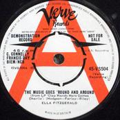 Ella Fitzgerald - The Music Goes 'Round And Around (7", Single, Promo)