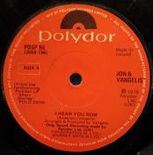 Jon &amp; Vangelis - I Hear You Now (7", Single)