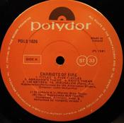 Vangelis - Chariots Of Fire (LP, Album, RE) image