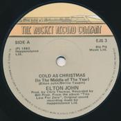 Elton John - Cold As Christmas (In The Middle Of The Year) (7", Single, Sin) image