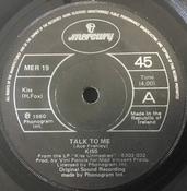 Kiss - Talk To Me (7", Single)