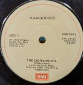Kajagoogoo - The Lion's Mouth (7", Single) image