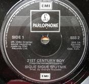 Sigue Sigue Sputnik - 21st Century Boy (7", Single)