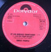 Sweet People - Et Les Oiseaux Chantaient (...En De Vogels Zongen) (7", Single) image