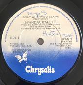 Spandau Ballet - Only When You Leave (7", Single, Dou) image