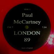 Paul McCartney - London 89 / Rome 89 (7", Unofficial, Red)
