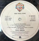Paul Simon - One-Trick Pony (LP, Album) image
