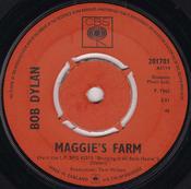 Bob Dylan - Maggie's Farm (7", Single)