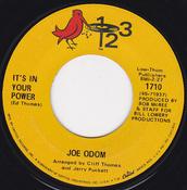 Joe Odom - It's In Your Power / Big Love (7", Single) image