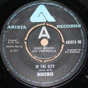 Screemer - In The City (7", Promo) image